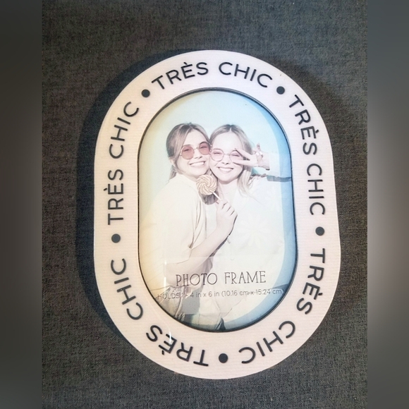 *FWP!~ "Tres Chic" Oval Picture Frame- NEW! - Picture 4 of 5